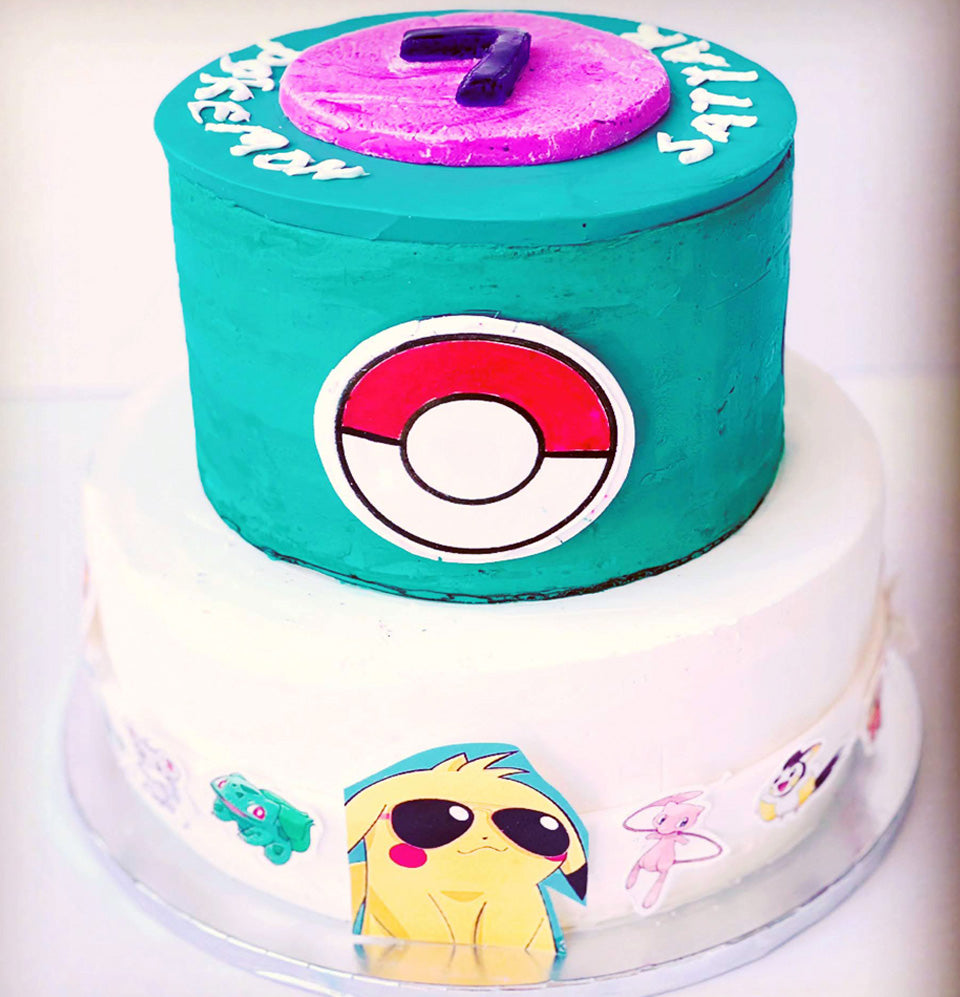 Pin by I Hope Ur The End on Cakes by me and ANYthing Baked !! ❤️2Bake | Pokemon  birthday cake, Pokemon birthday party, Pokemon birthday